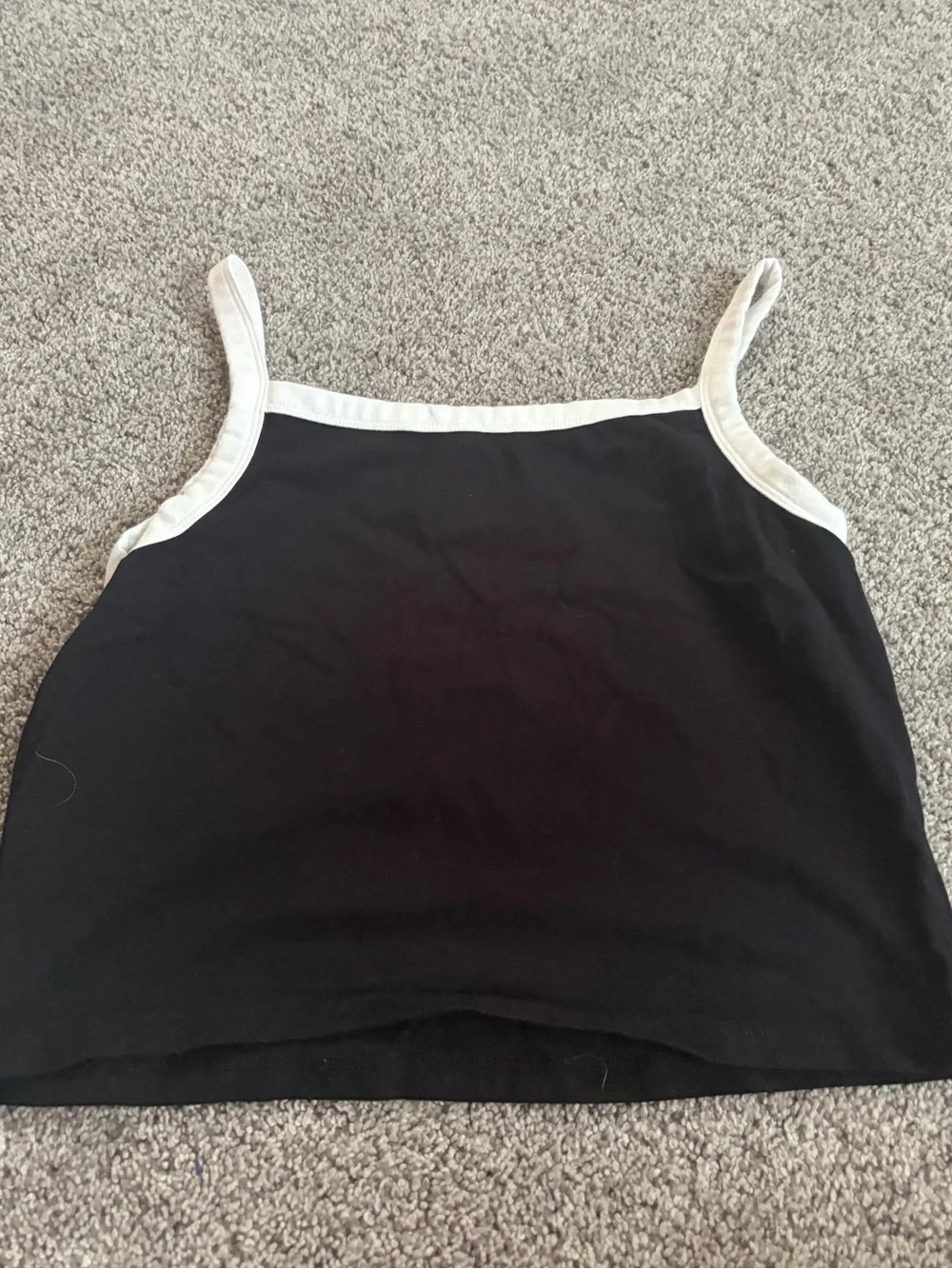 GAP Black Camisole with White Trim